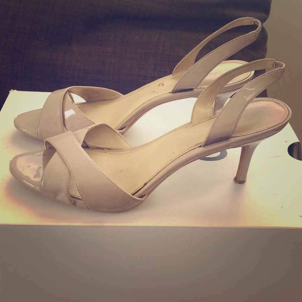 Nice open toe cream Calvin Klein